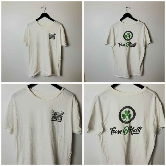 Team O'Neill T Shirt Four Leaf Clover Single Stitch Graphic Tee Short Sleeve - Picture 11 of 15
